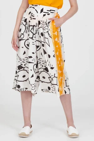 DOODLES wide leg culotte