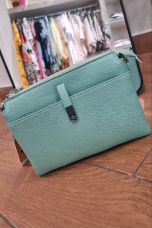 Τσαντάκι Δερματίνη Μέντα