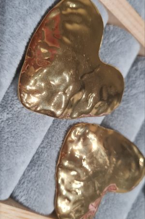 Σκουλαρίκια Ατσάλινα Επιχρυσωμένα