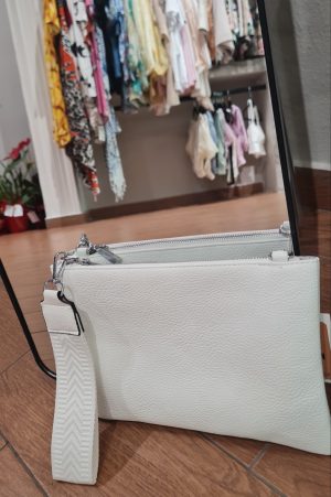 Τσαντάκι Δερματίνη Λευκό