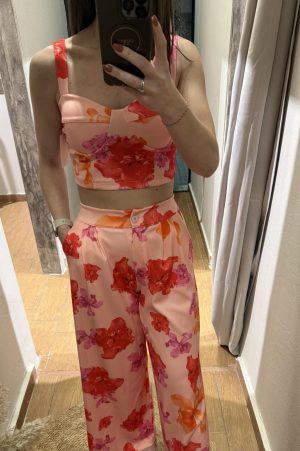 Floral set - red
