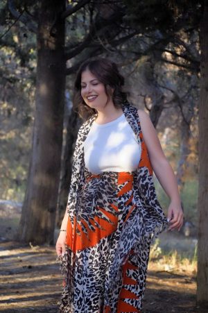 Cheetah maxi pants